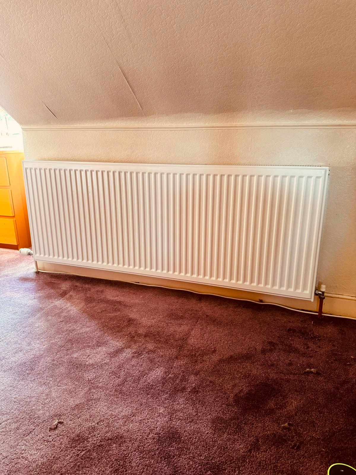 New Stelrad Halcyon radiator after replacement