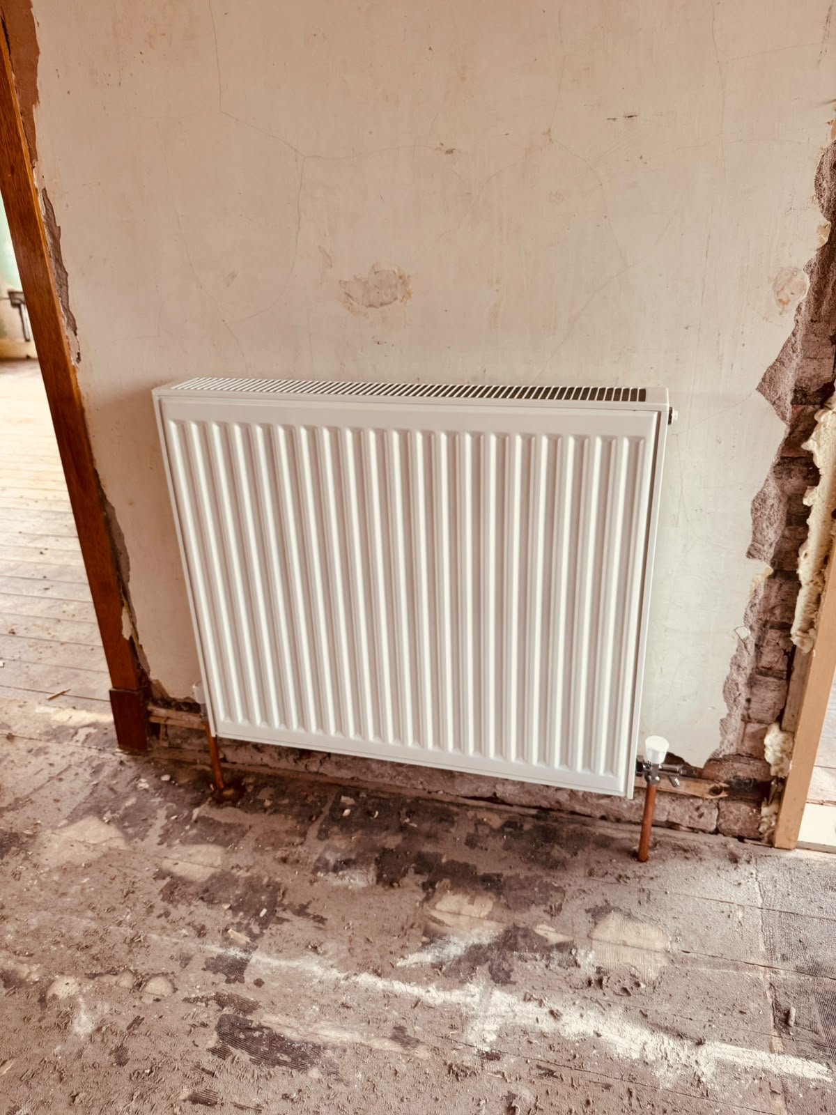 New radiator installation